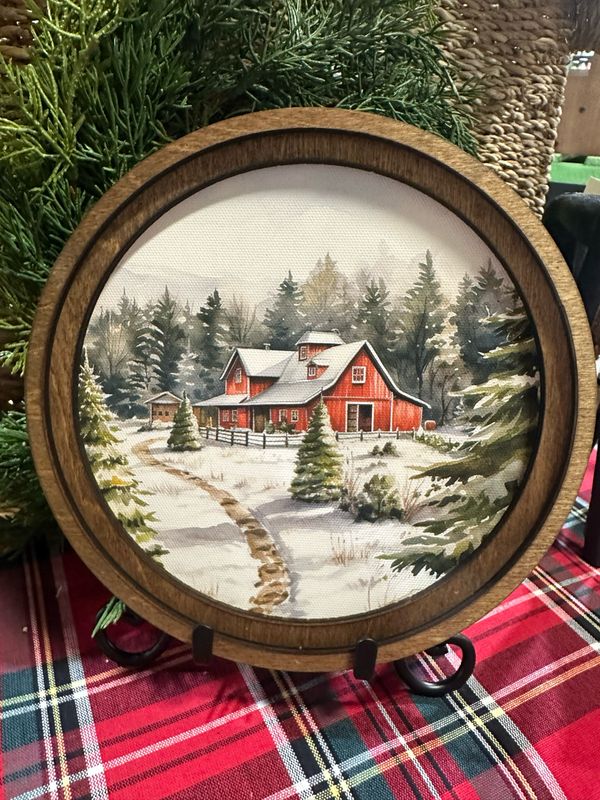 Red 8" R Tree Farm Barn