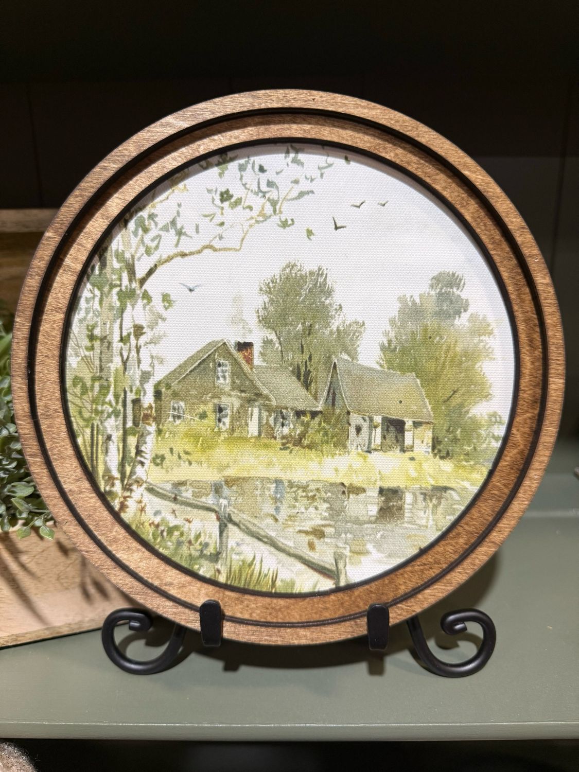 Red 8&quot; R Muted Farmhouse Pond