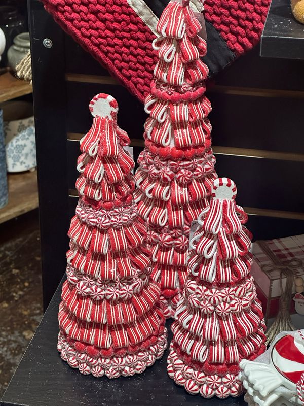 Ger Sm Peppermint Candy Tree Clay Dough 9&quot;