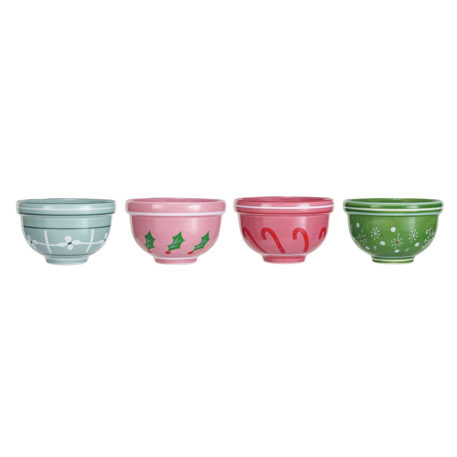 CCO Lt Pink Holiday Bowl 4.5x2.75