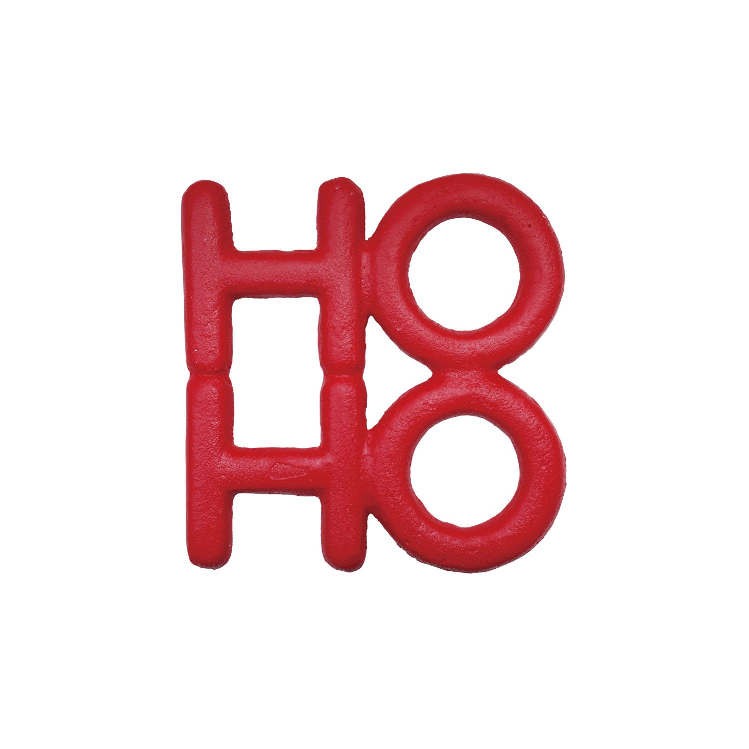 CCO Red HOHO Cast Iron Trivet 5.75x6