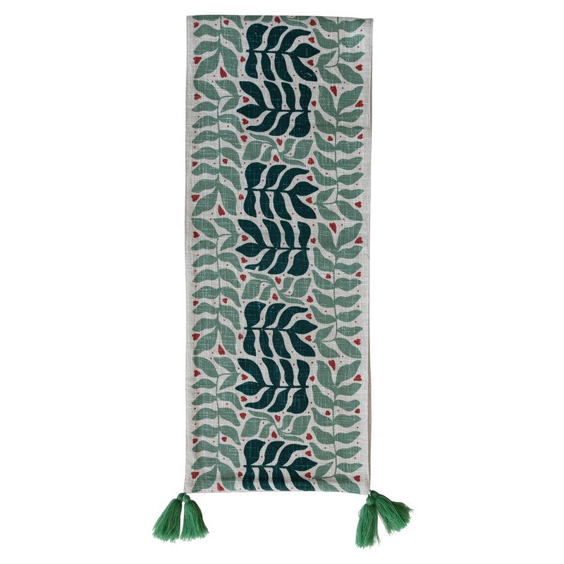 CCO Seasonal Botanical Pattern Table Runner 72x14