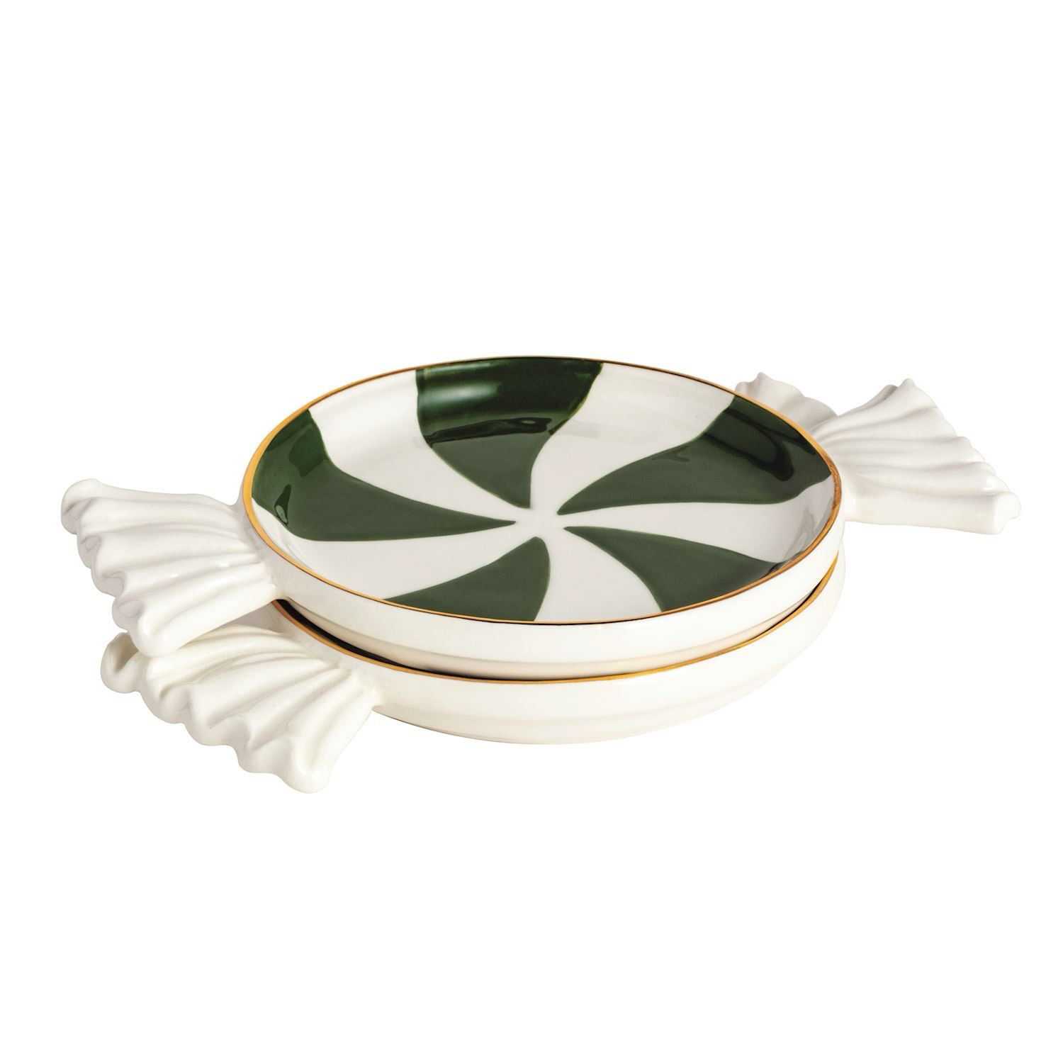 MP S/2 Green Candy Tidbit Plate