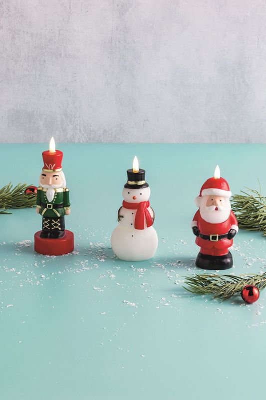 MP Snowman Flameless Candle 6&quot;