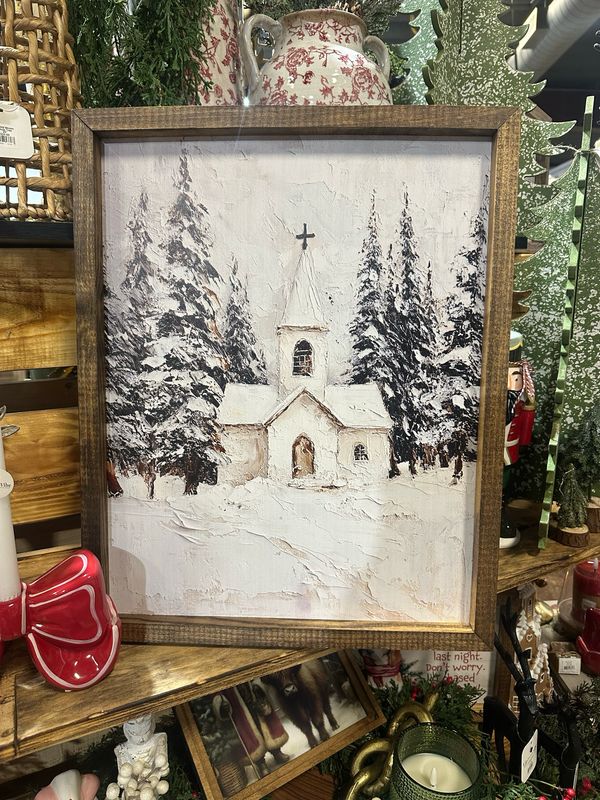 Jarmz 16x20 White Church Woods