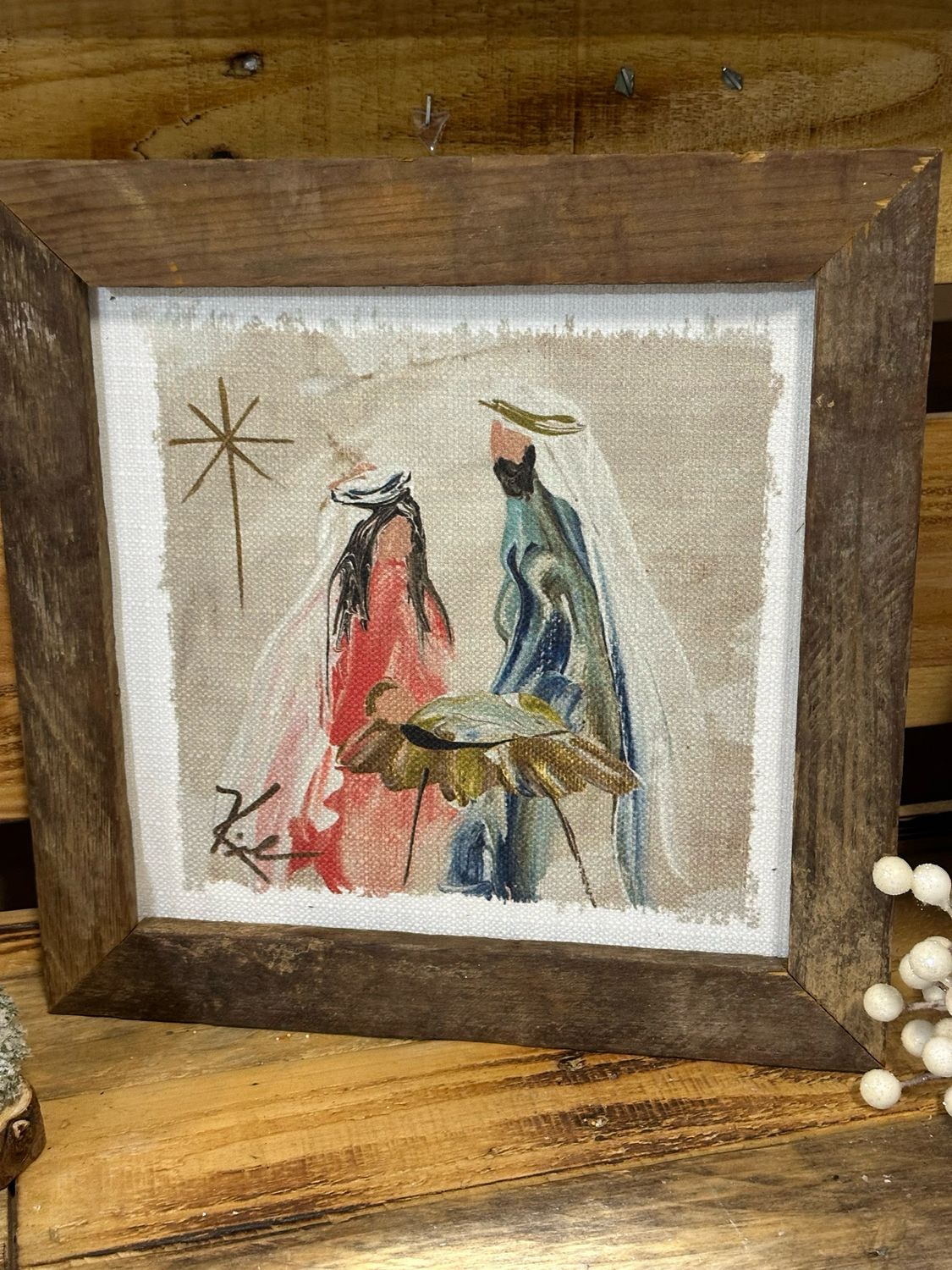 SCM 12x12 Pink Nativity