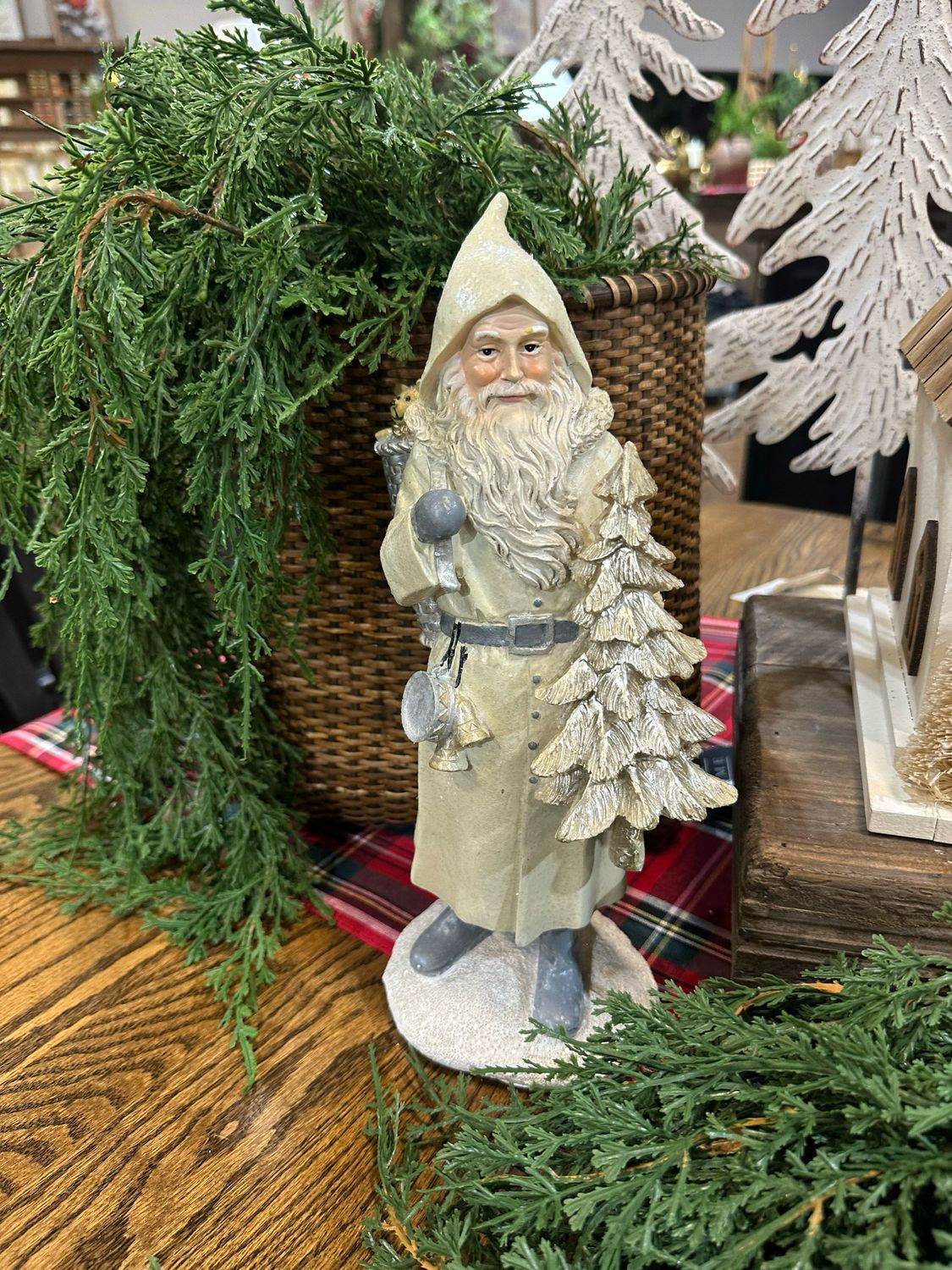 ARL 12&quot; Toys &amp; Tree Glittered Santa