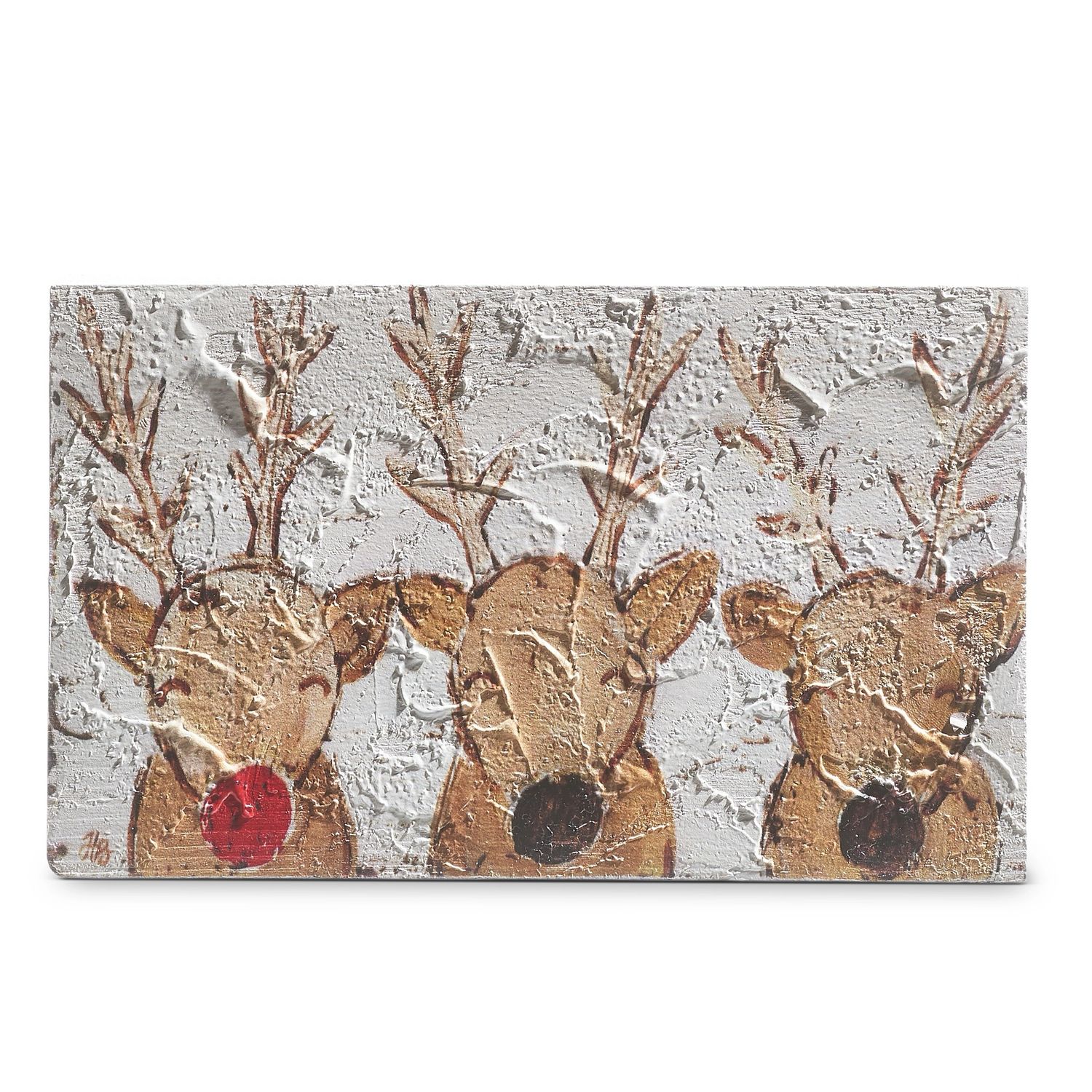 ARL 10&quot; Reindeer Friends Wood Block
