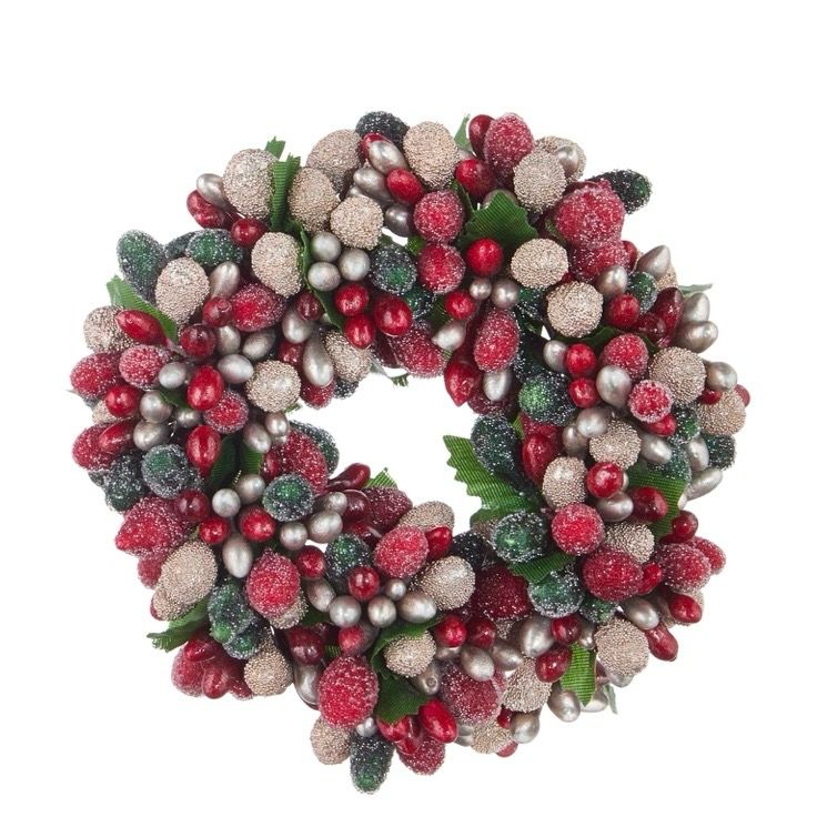 ARL 4.5" Beaded Berry Candle Ring