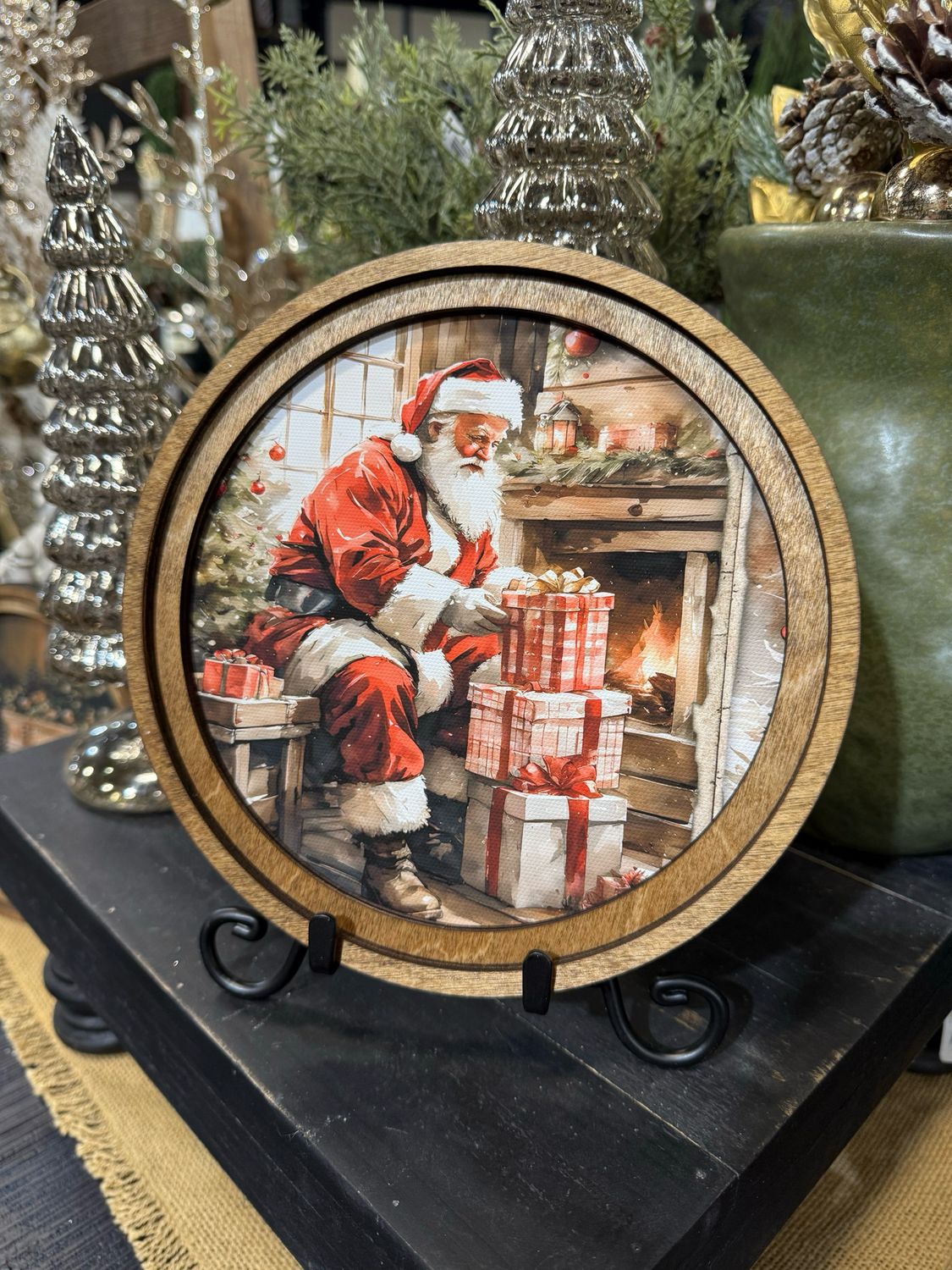 Red 8&quot; R Santa With Gifts