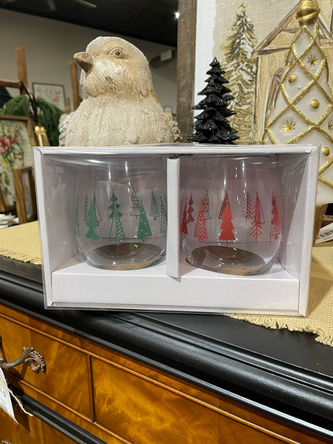 DWL Set/2 Stemless Wine Glasses