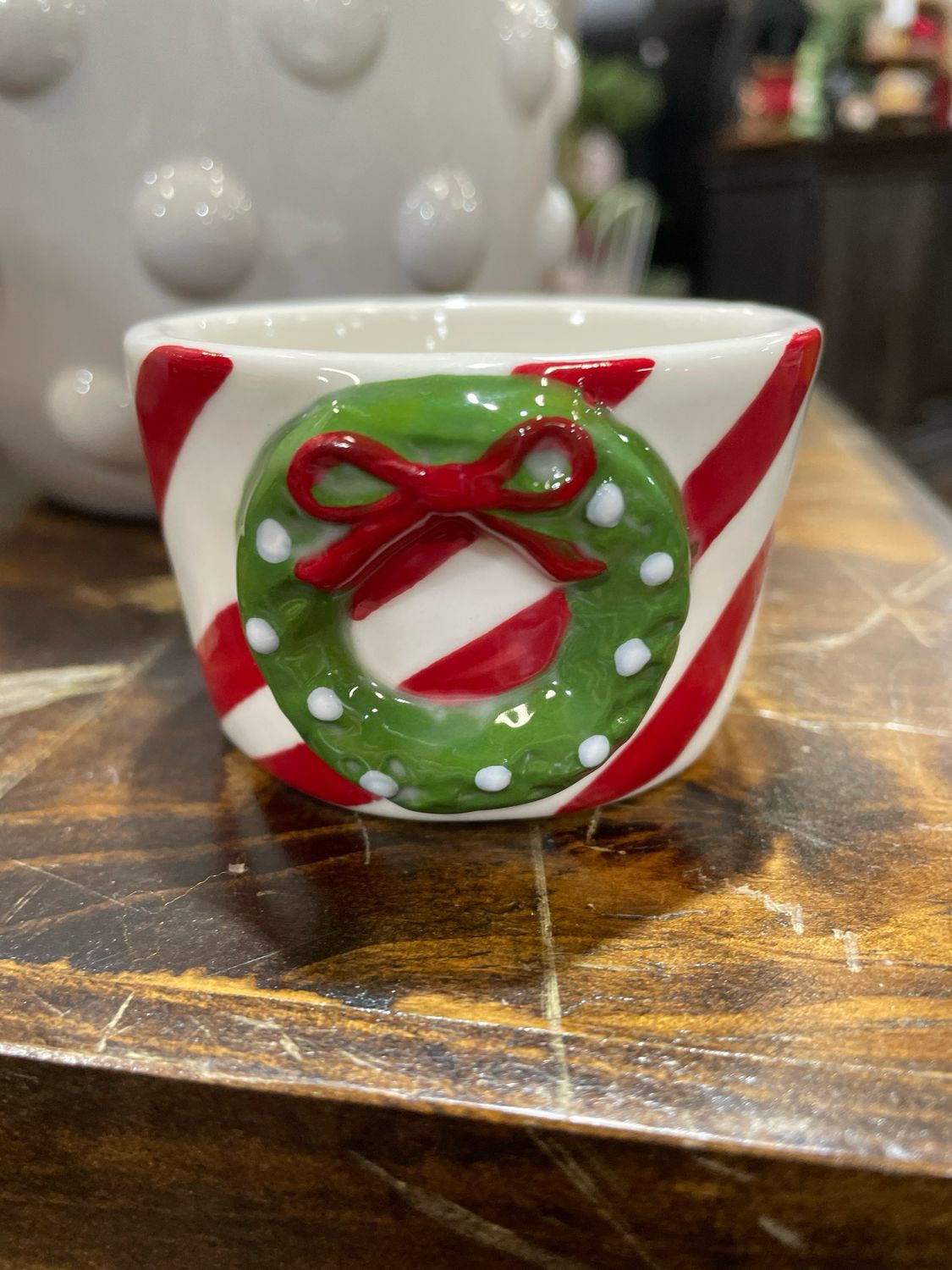 MP Wreath Xmas Tidbit Bowl