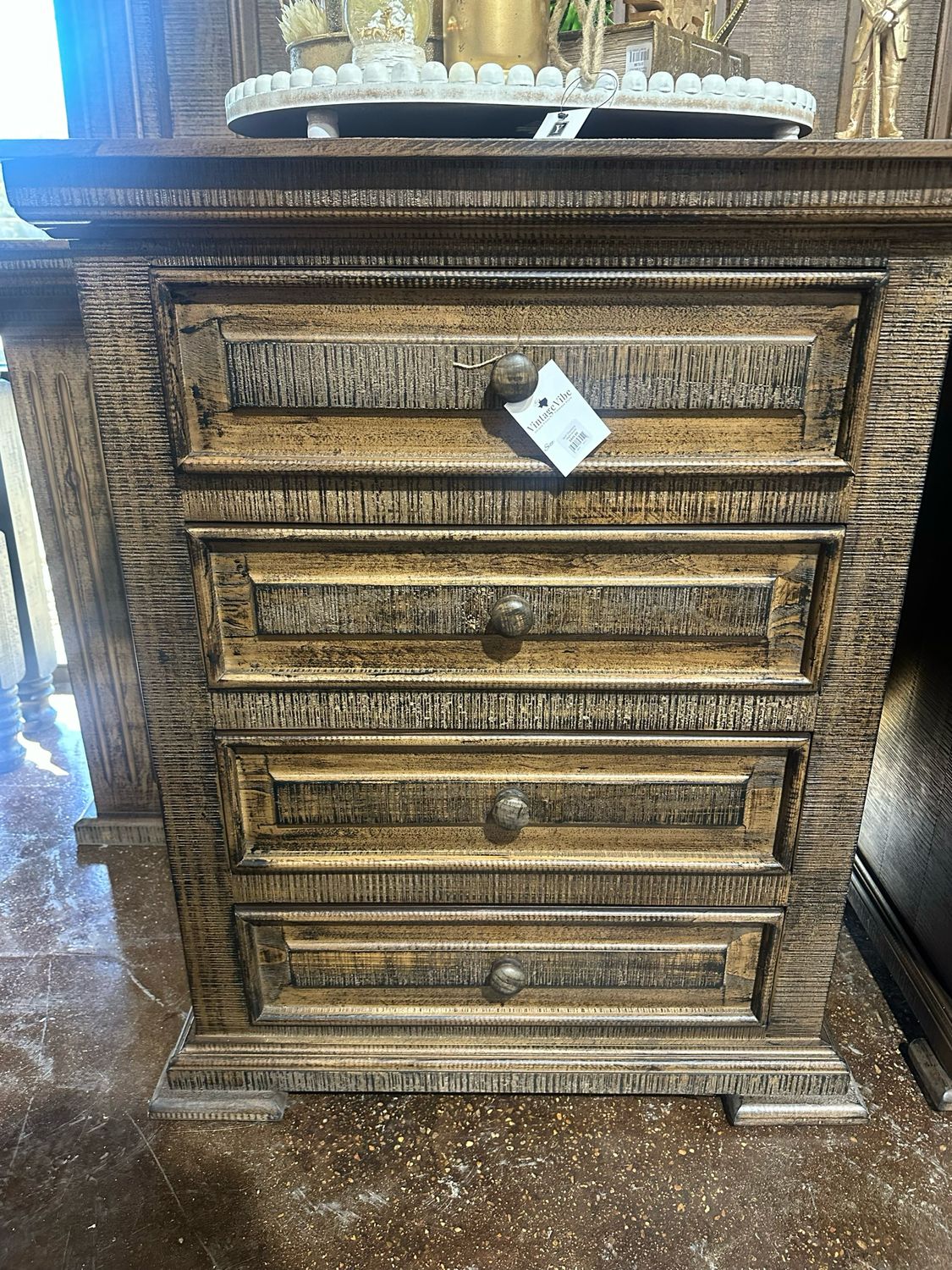 SHP Charlotte Honeywood Nightstand 37hx30wX18d