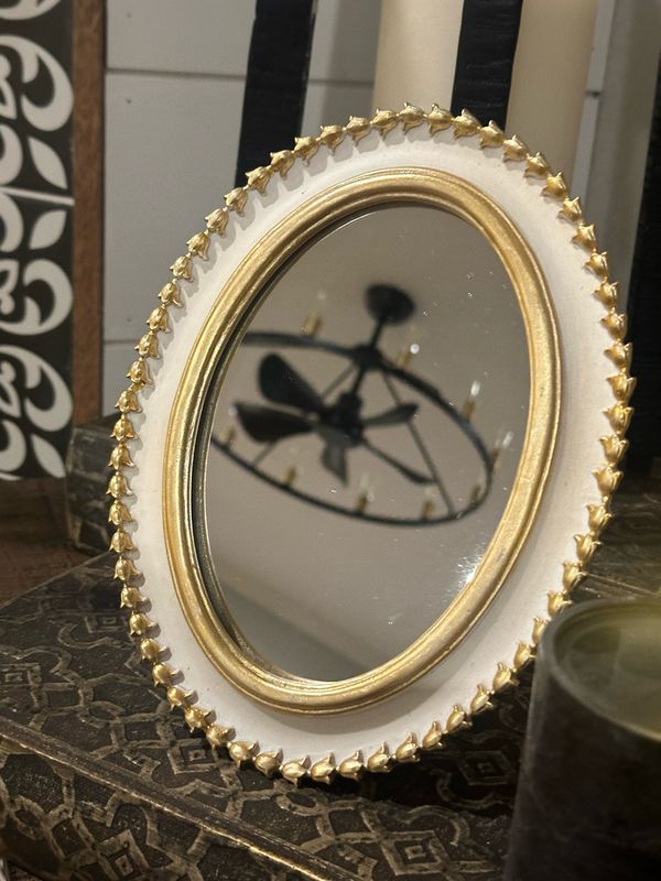 PLH 9x7 Cream Gold Mirror