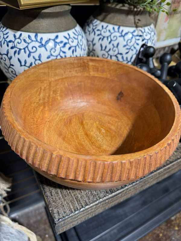 MEL Bowl Mango Wood 9x9x4