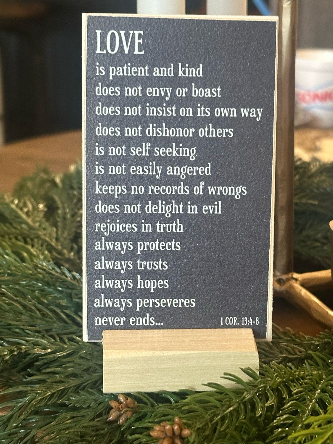 Rev 3x5 Love Is Patient