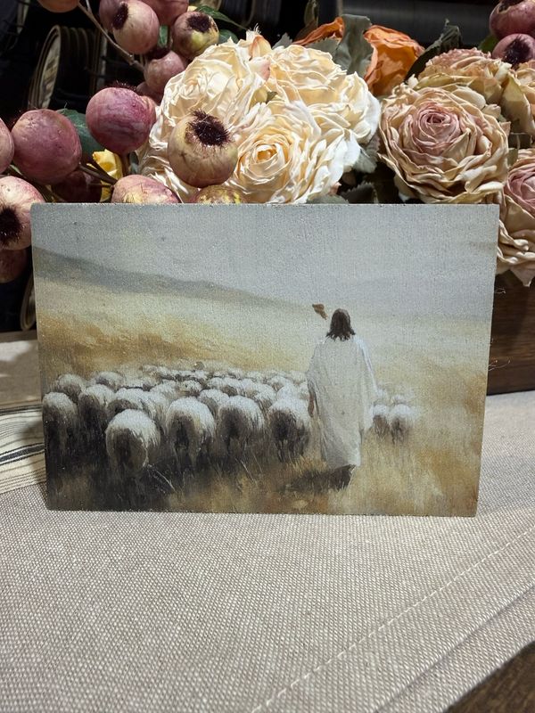 Red Block Jesus Sheep 3.5x5