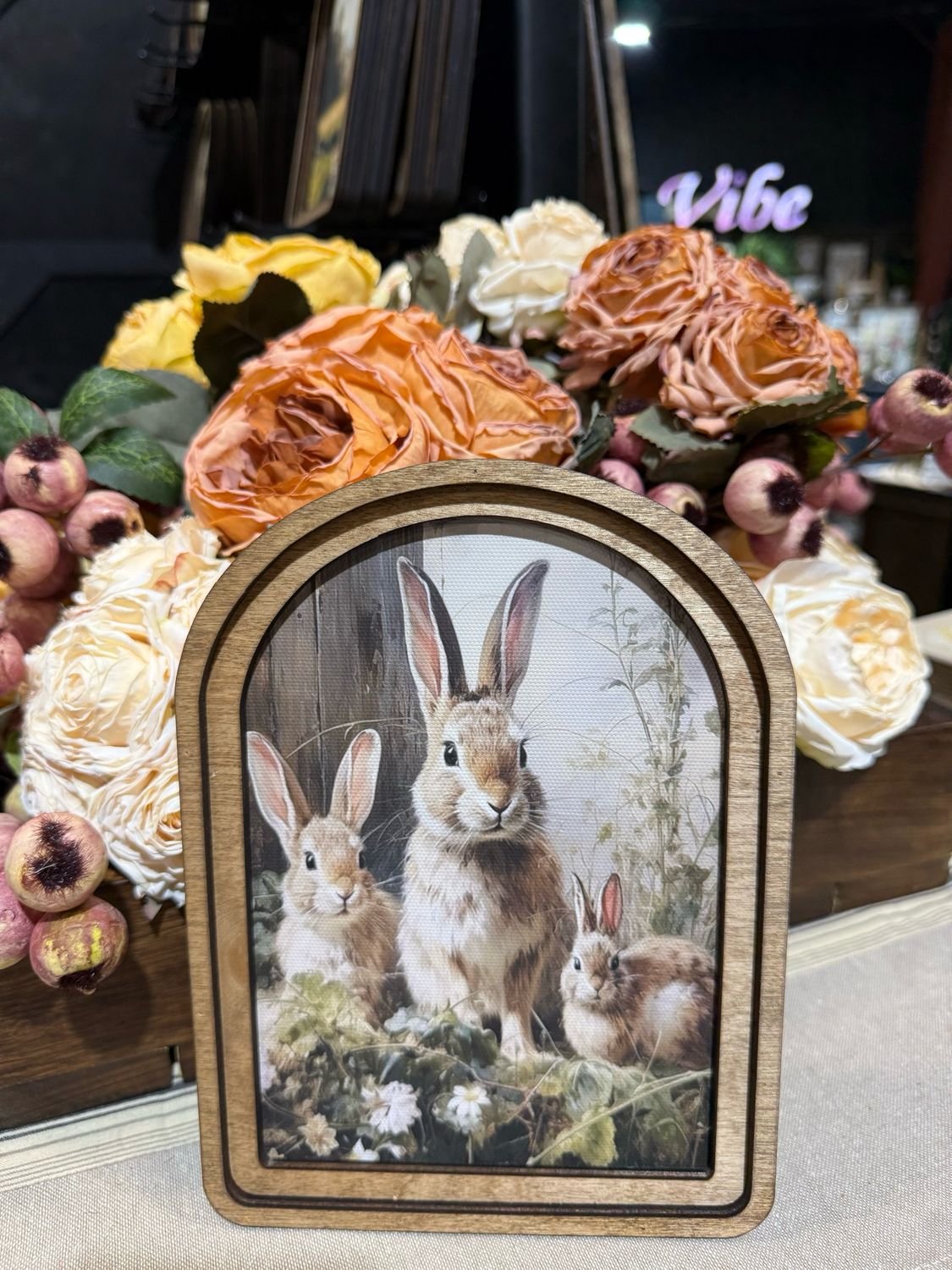 Red Arch Bunny Trio 8x6