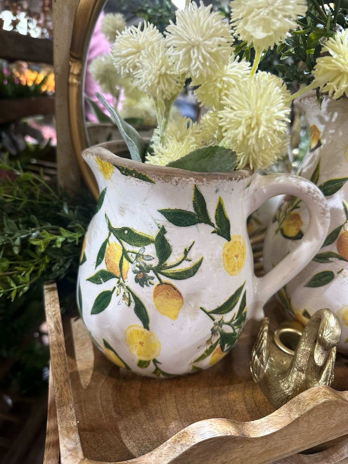 AB Lemon Pitcher Vase 6.25"