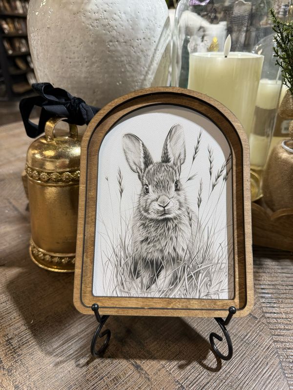 Red Arch Bunny Sketch 8x6