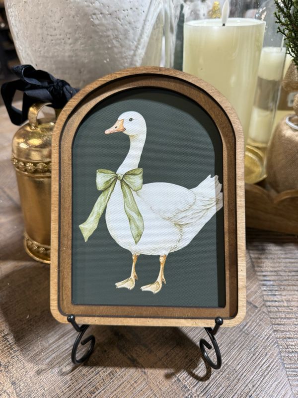 Red Arch Dk Green Spring Goose 8x6