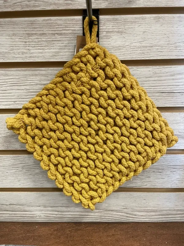 Cco Light Mustard Square Pot Holder
