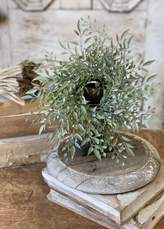 Lan 2" Mixed Sage Candle Ring