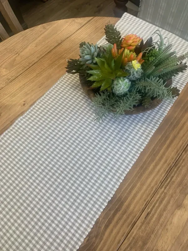 VHC 13x90 Tara Grey Ribbed Runner