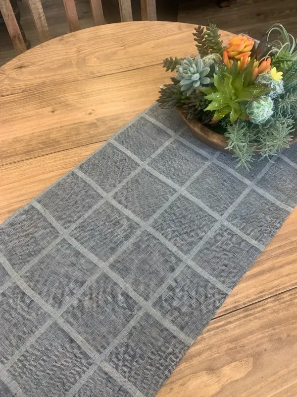 VHC 13x72 Julie Navy Plaid Runner
