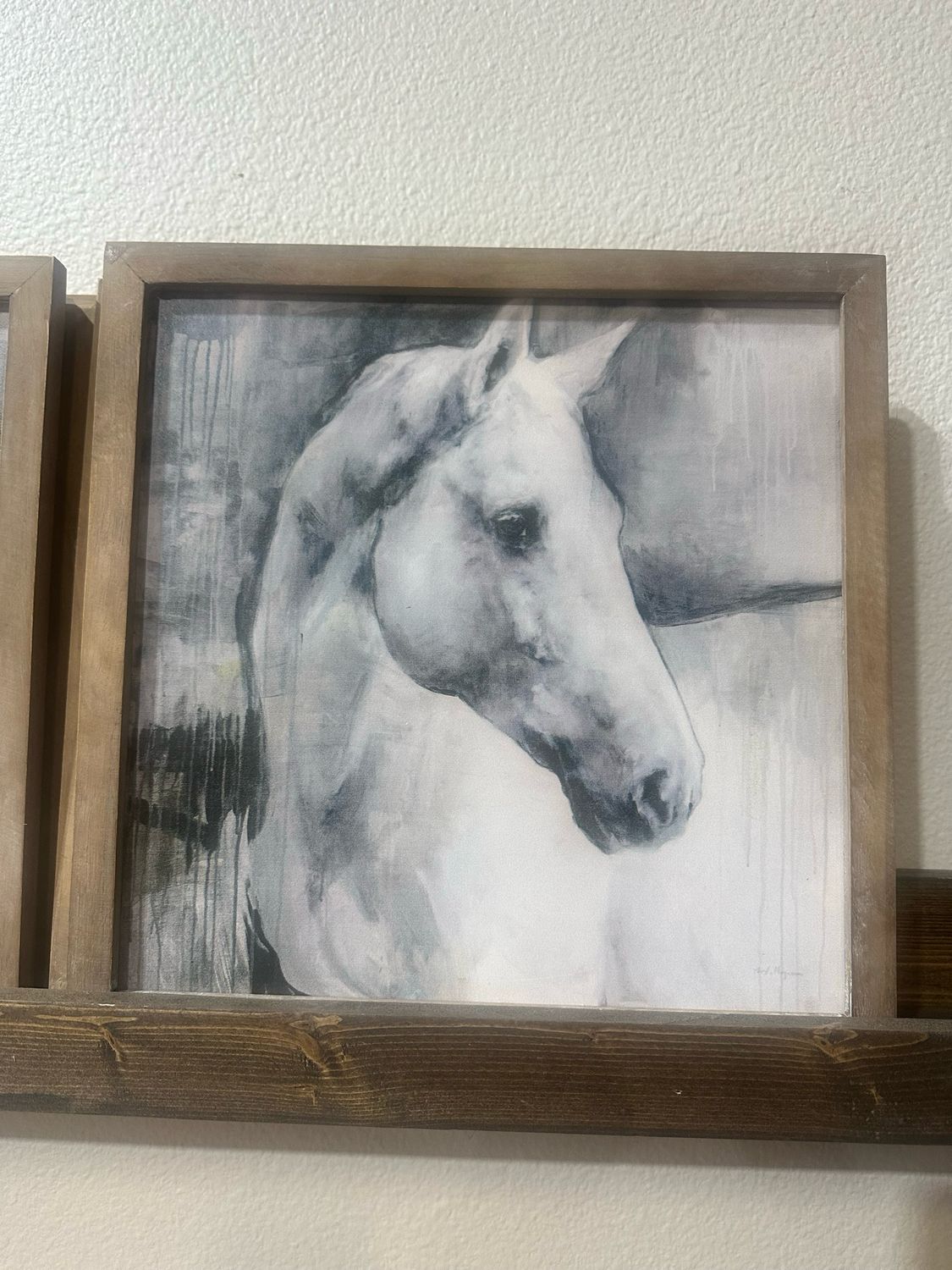CTW White Stallion Wall Art