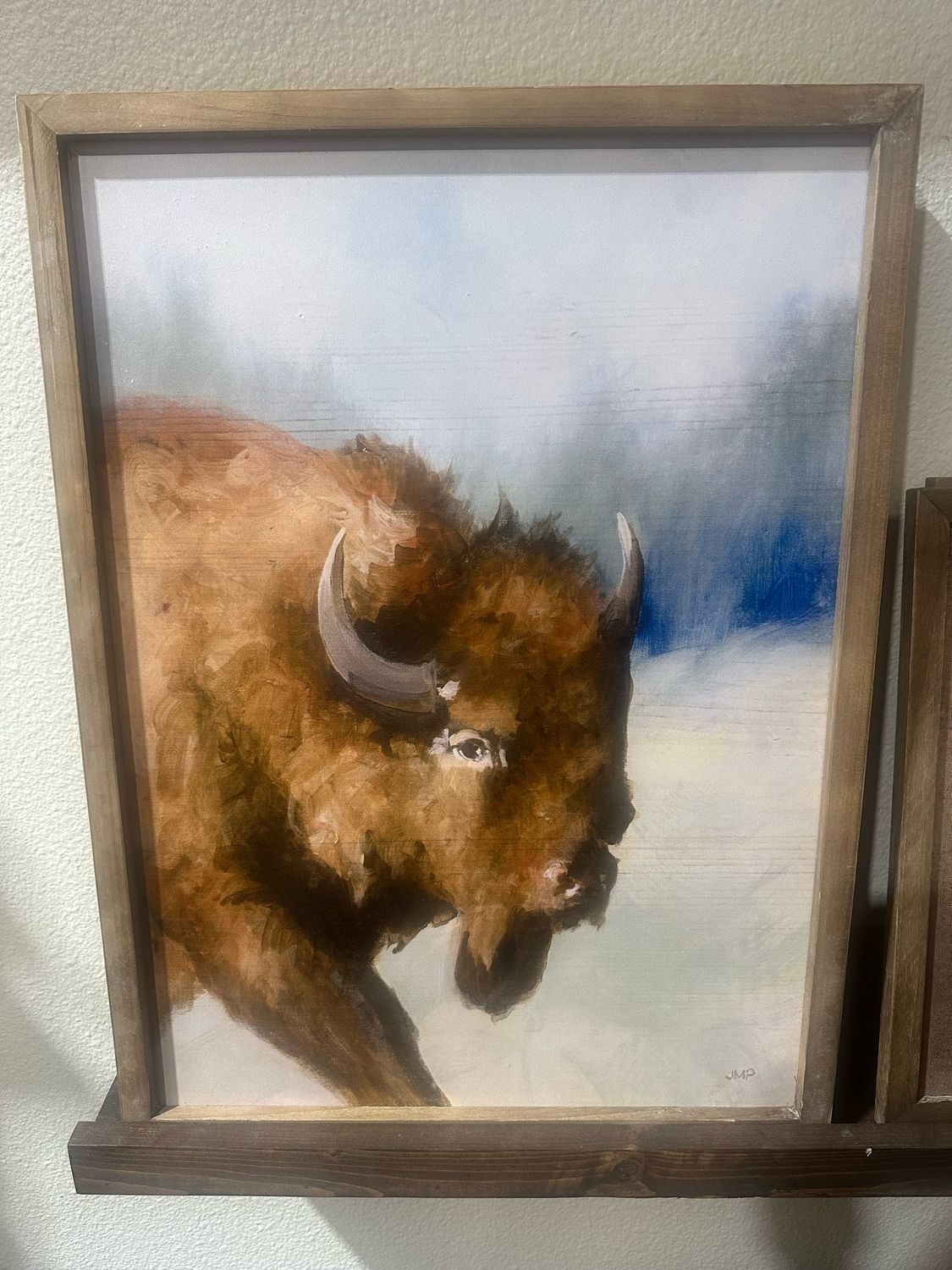 CTW Bison Wall Art 24.2x17.75
