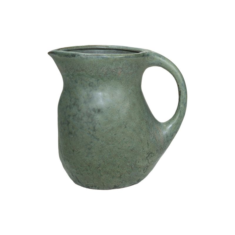 CCO 80oz Green Stoneware Pitcher 9x5x8.5