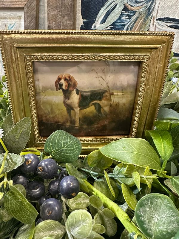 Raz 6" Beagle Vintage Bird Dog Frame