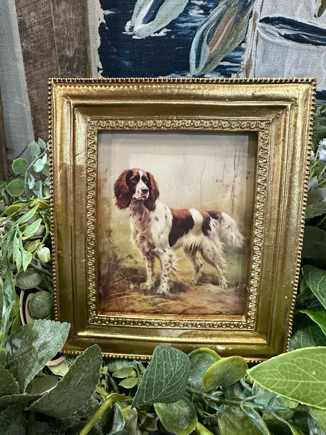 Raz 6" Spaniel Vintage Bird Dog Frame