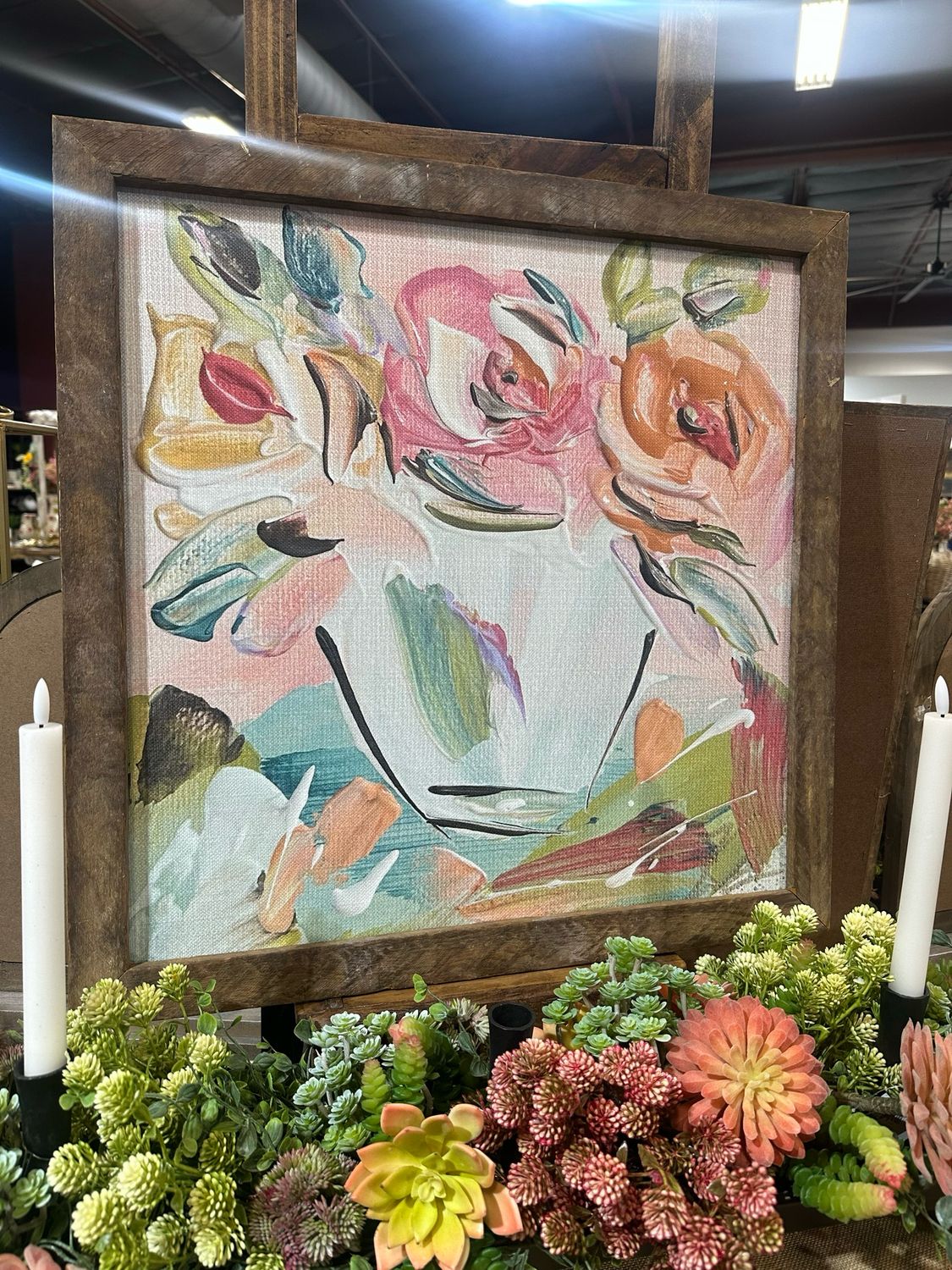 SCM 24x24 Pink Floral 77