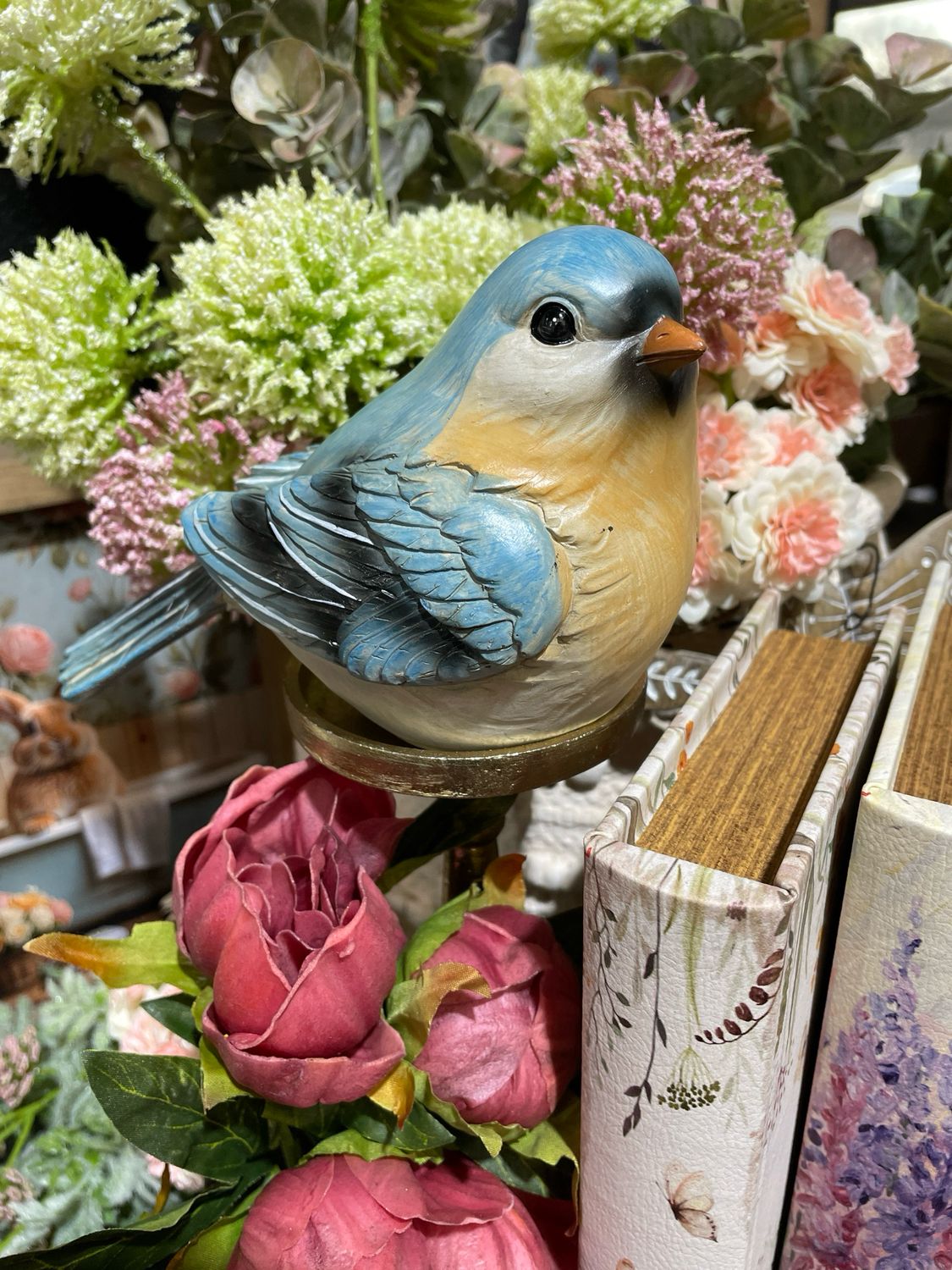 HH Tail Left Lg Azure Feathers Bird 4x6