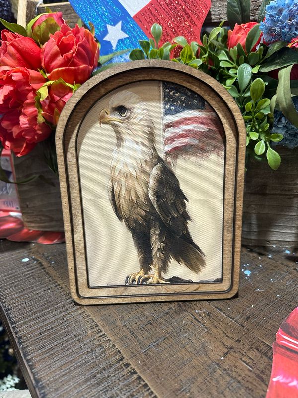 Red Arch 8x6 Eagle Flag