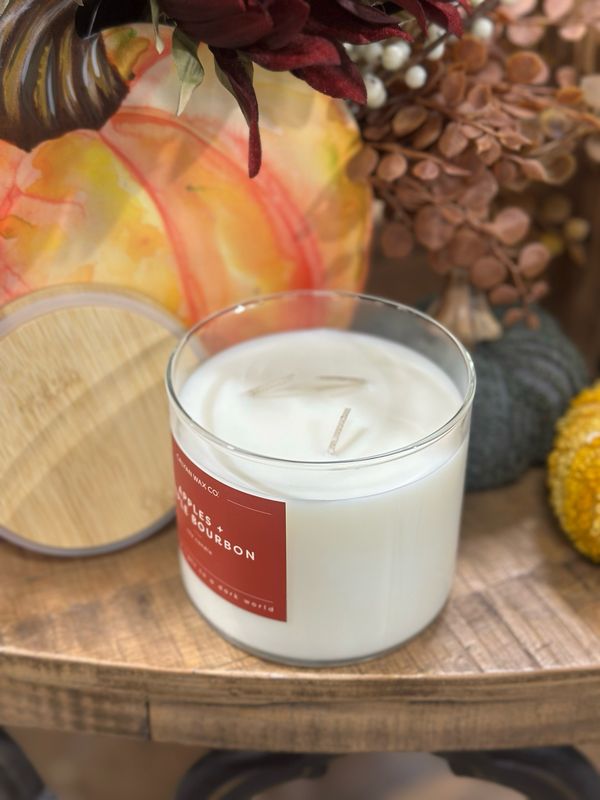 Calyan Apples + Maple Boubon 3 Wick