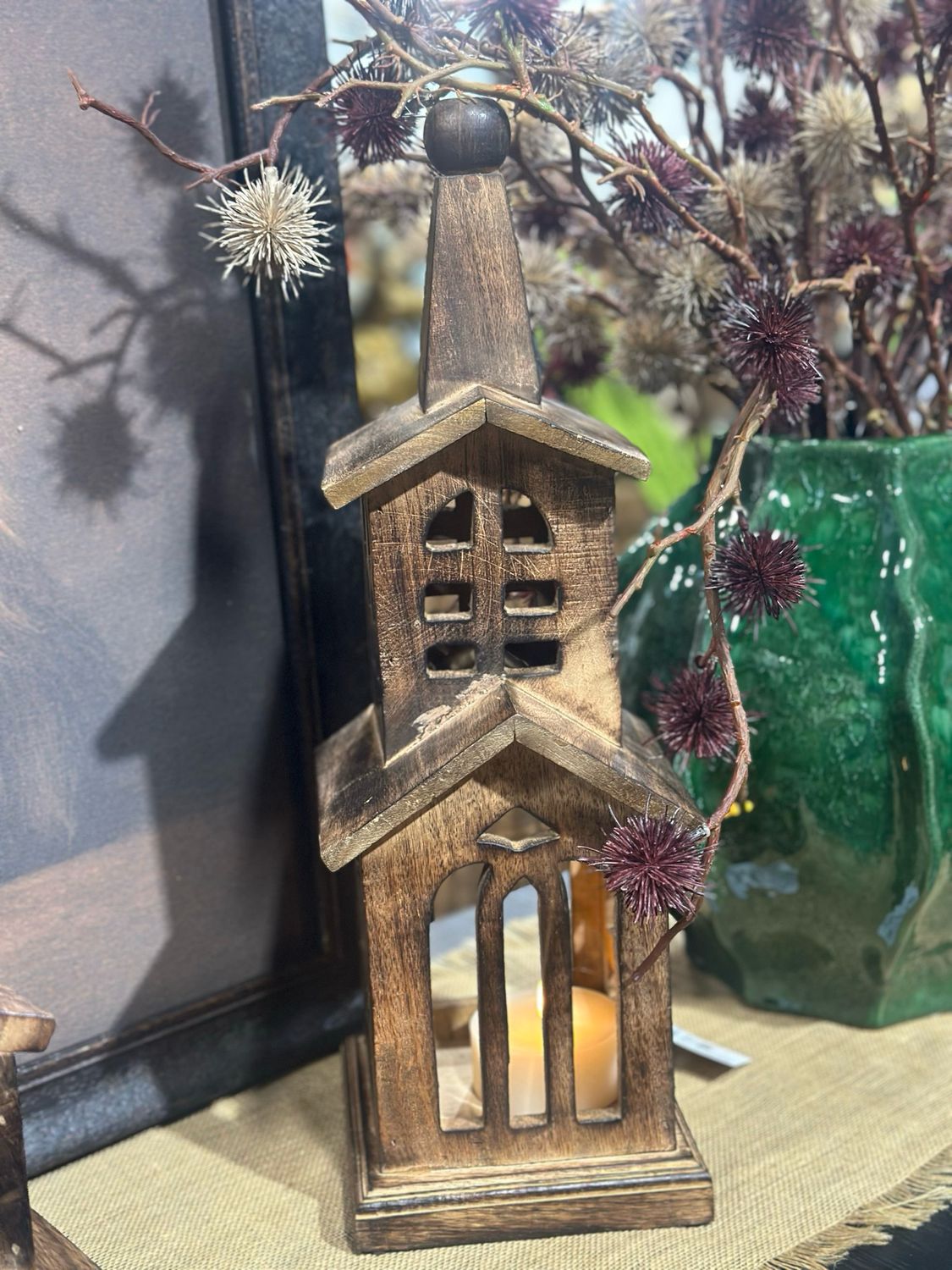 WTC Lg Dark Mango Church 19x6x6