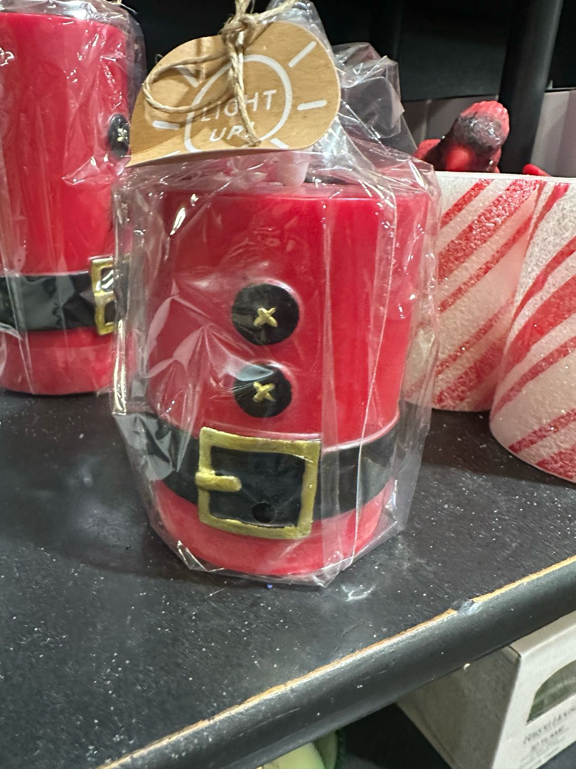 MP Sm Xmas Flameless Pillar 4.75"