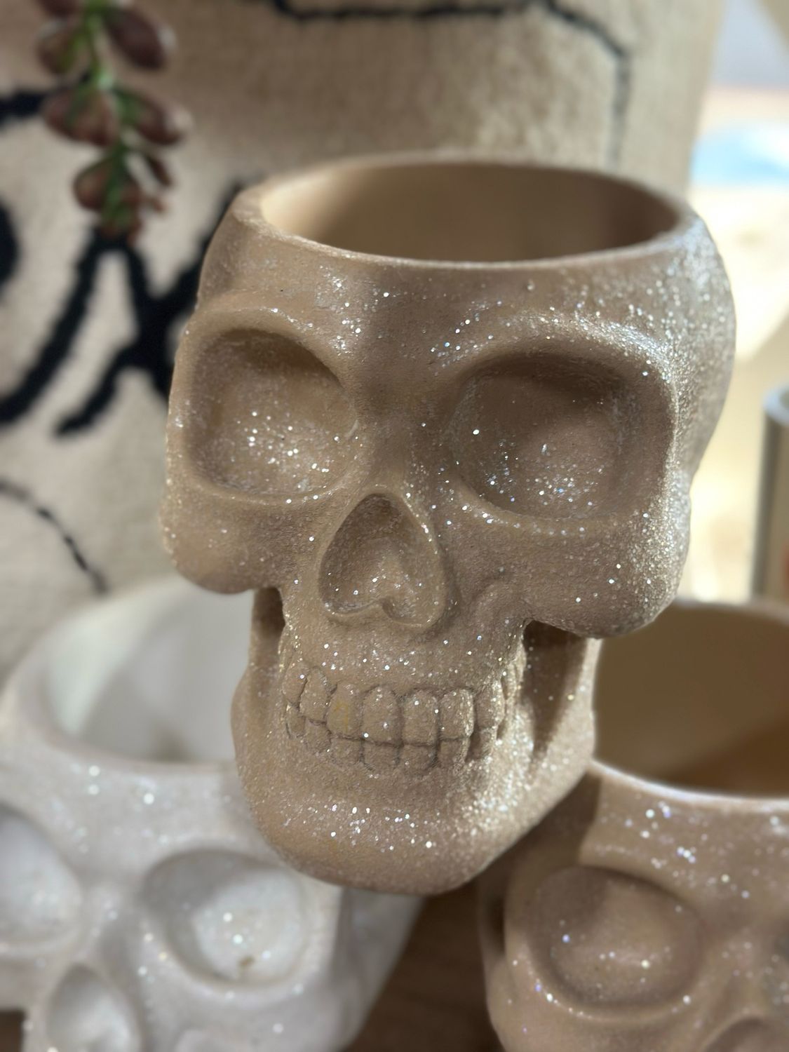 Yngs Nat Glitter Skull Candy Bowl