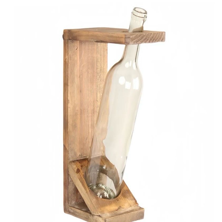 PVH Wall Mounted Bottle Flower Holder