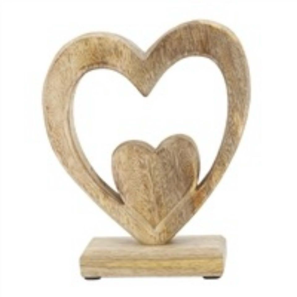 WTC Centered Double Heart Stand 7.25"