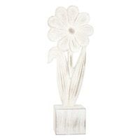 WTC Tall Wooden Daisy On Block 11.5"