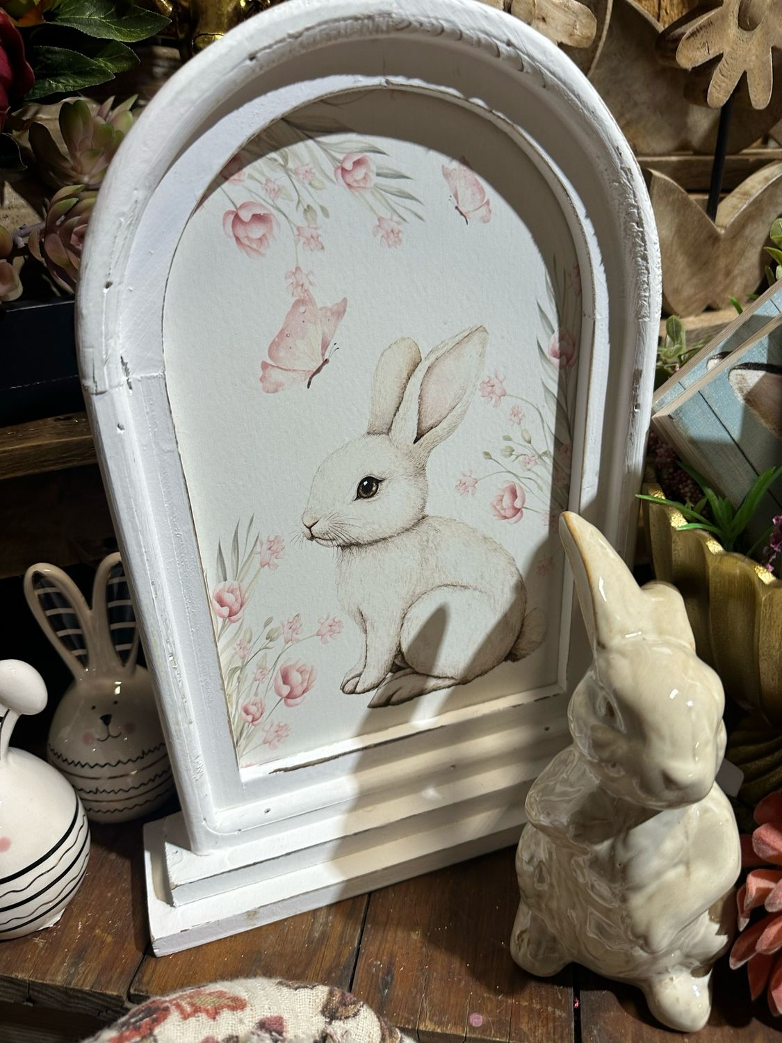 WTC Round Top Bunny Frame Stand 12.5x9.5