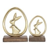 WTC Sm Golden Bunny Egg Stand 5"