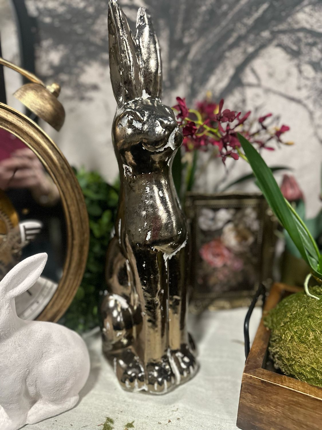 AB 17.5" Copper Metallic Distressed Rabbit