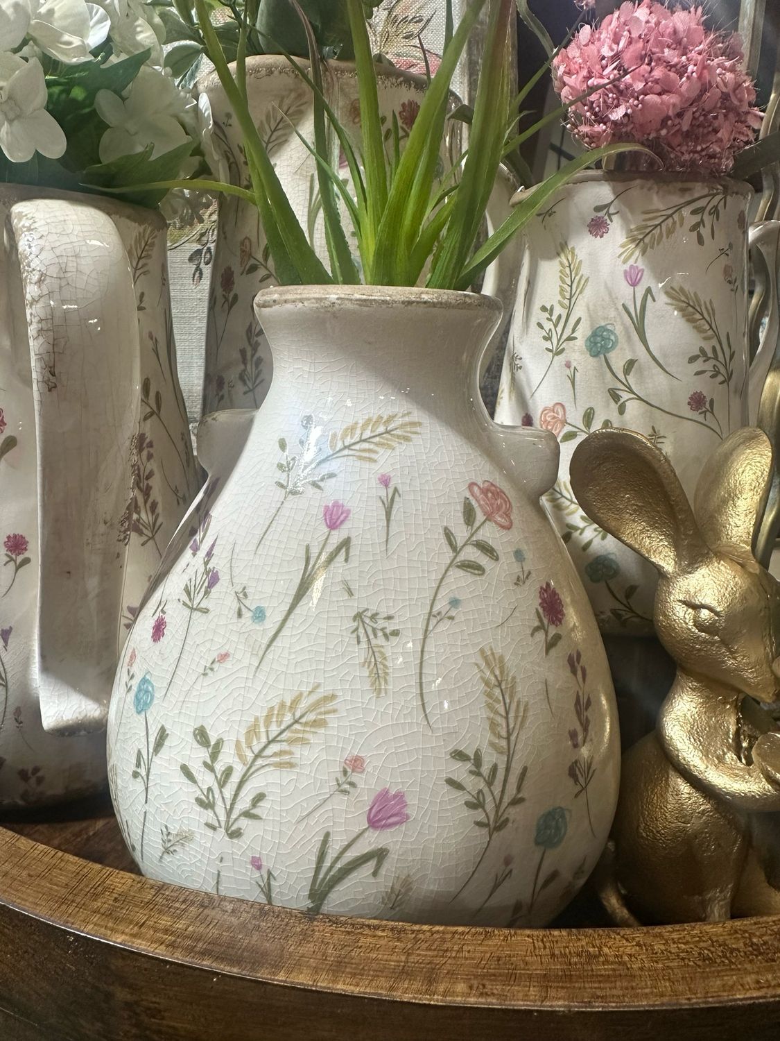 AB Colorful Flower Vase 8"