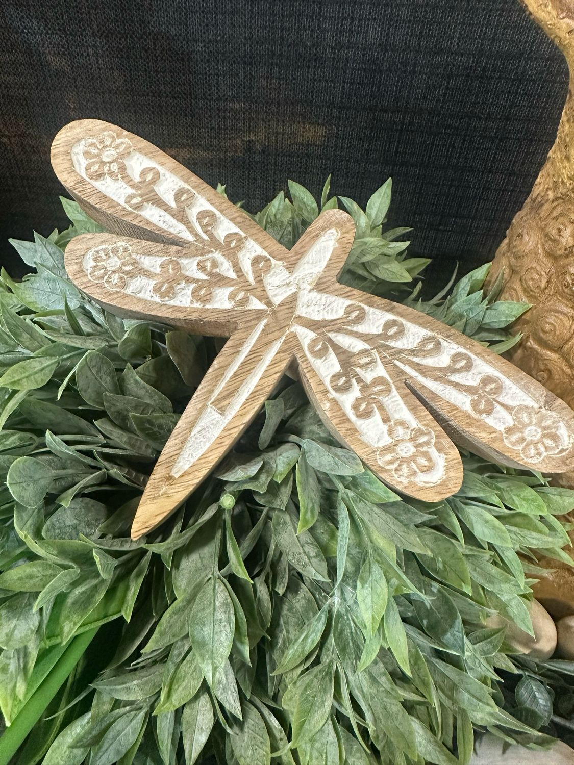 Reg Lg Dragonfly Mango Wood 8x5