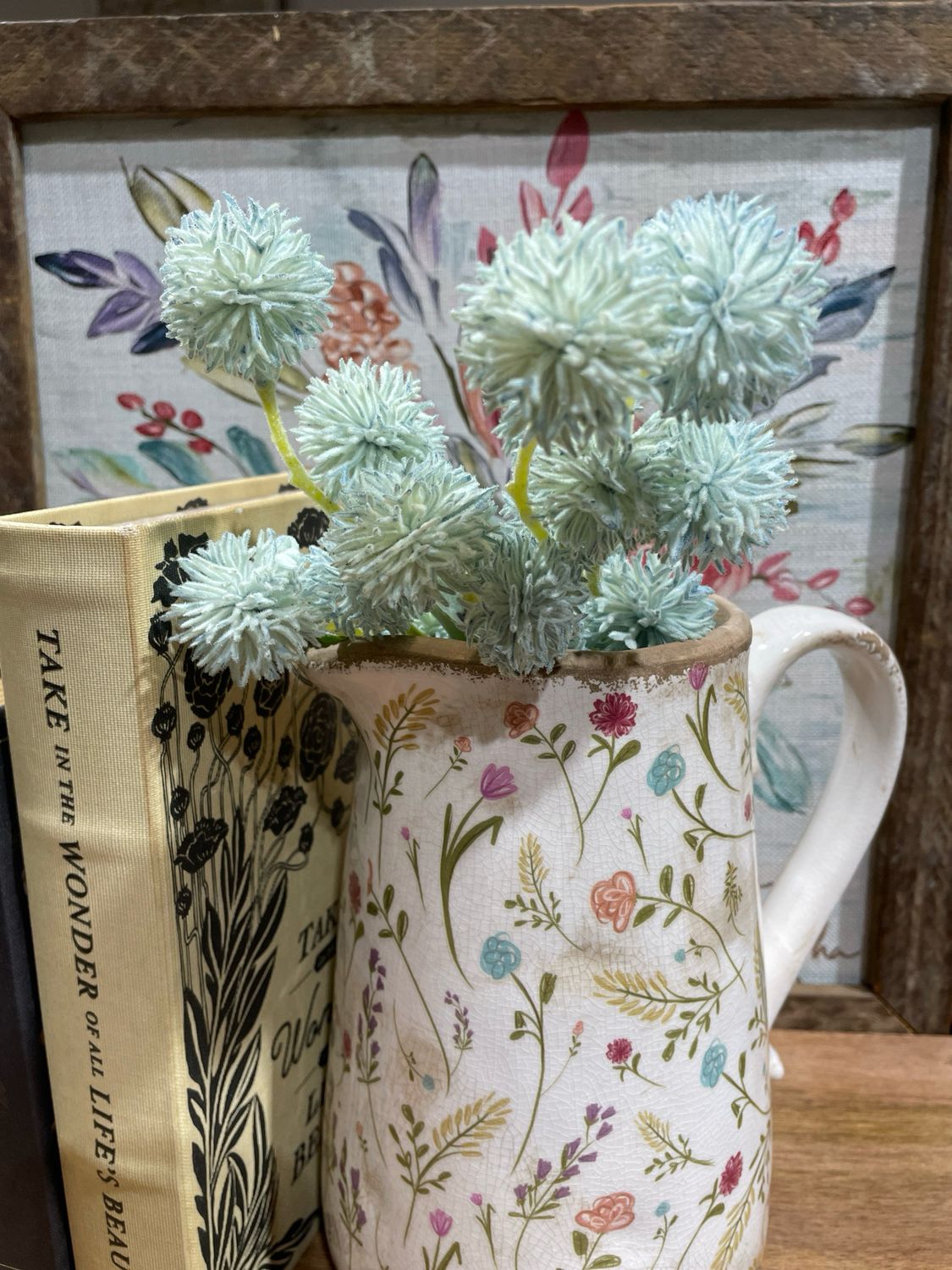 Reg 14.5" Lt Blue Flocked Thistle Bundle